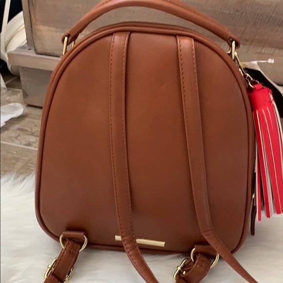 Steve Madden cognac backpack - Picture 2 of 3